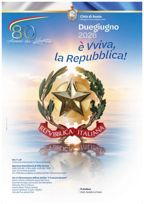 Manifesto 2 giugno 2026