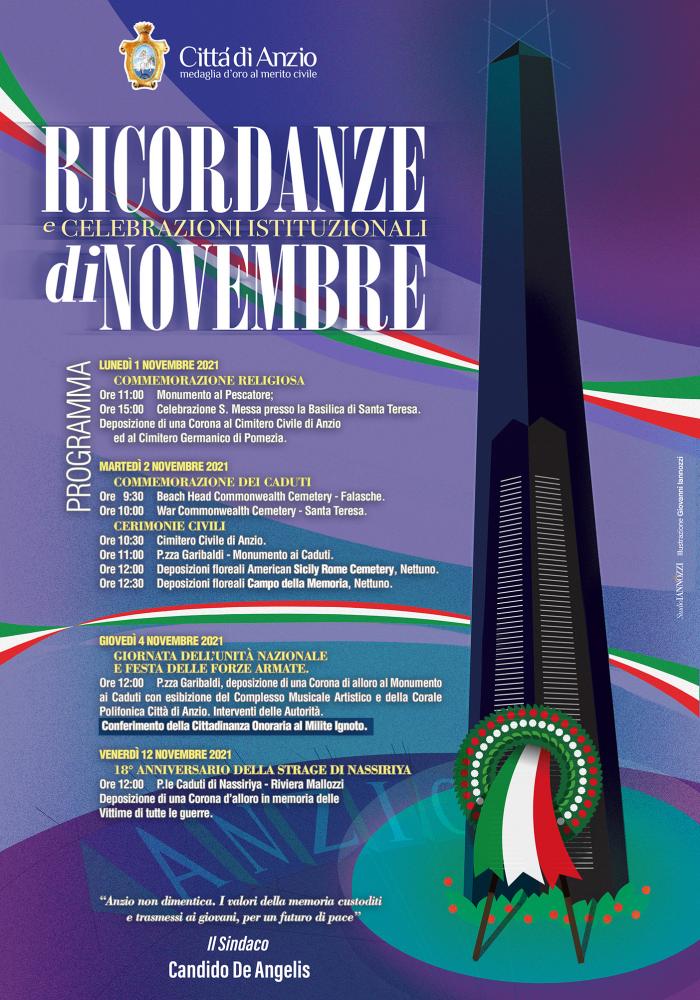 ricordanze celebrazioni novembre