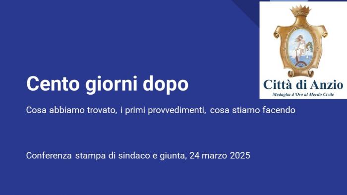Conferenza stampa cento giorni