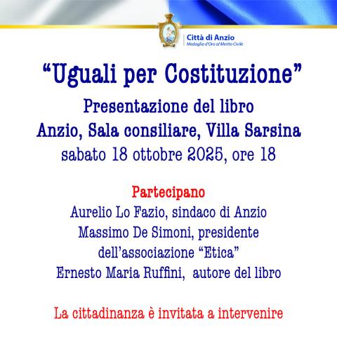 La locandina dell'incontro con Ruffini