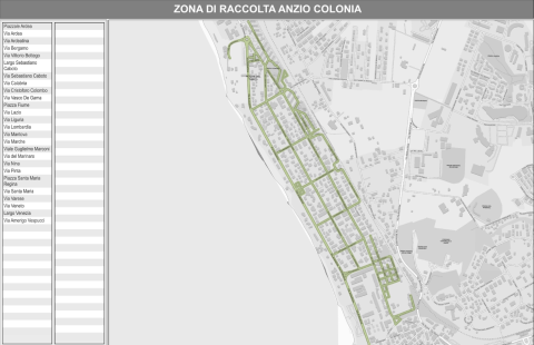 Calendario verde Anzio Colonia