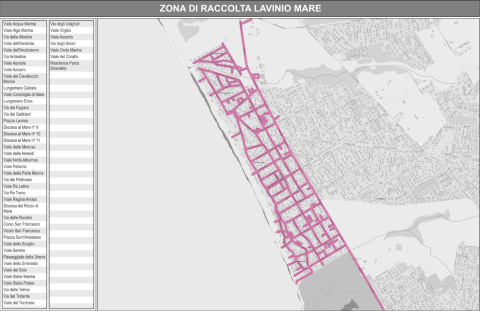 Calendario verde lavinio mare