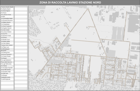 Calendario verde Lavinio stazione nord