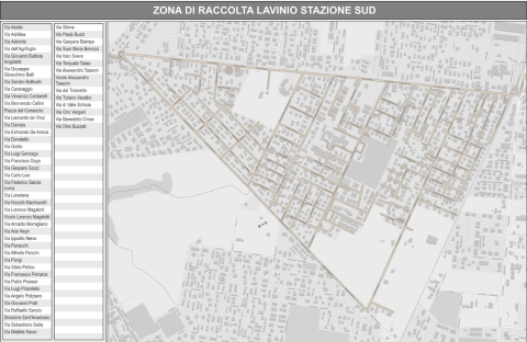 Calendario verde Lavinio stazione sud