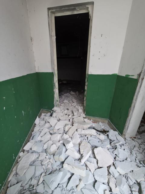 I danni al campo di Falasche