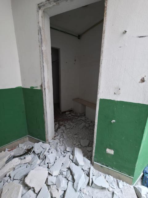 I danni al campo di Falasche