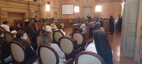 Premiazione dei presepi in aula consiliare