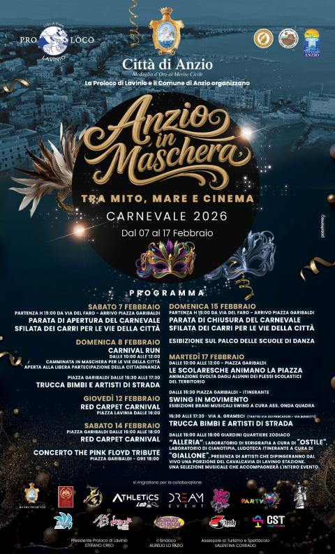 La locandina ufficiale degli eventi