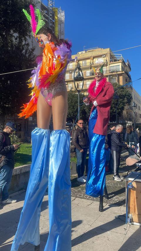 I trampolieri in piazza