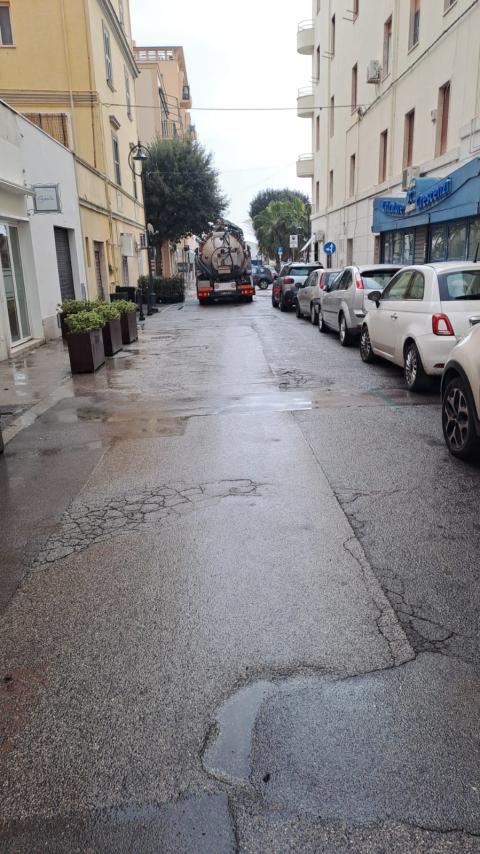 L'intervento in via Manetti