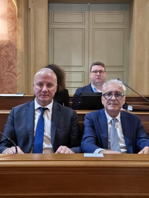 Il sindaco Aurelio Lo Fazio e l'assessore Antonino Buscemi