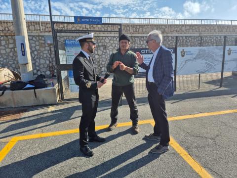 L'apertura dell'ecoisola al porto di Anzio