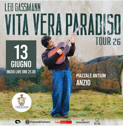 L'annuncio del concerto di Leo Gassman
