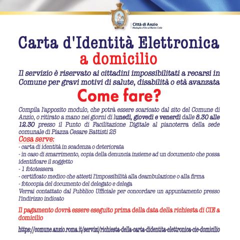 La card social del servizio