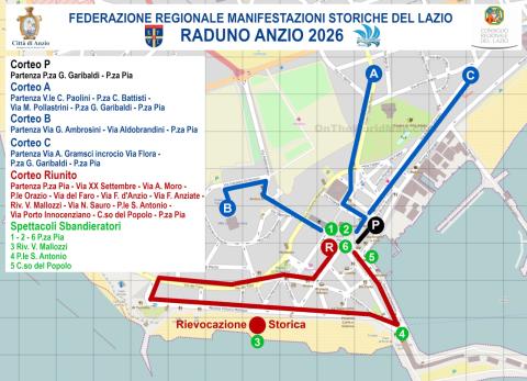 La mappa e i percorsi delle iniziative