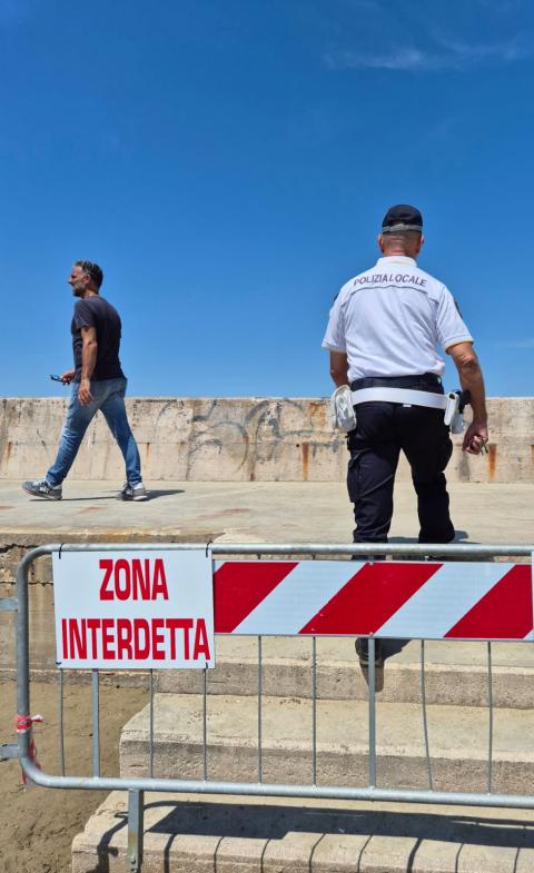 I controlli della polizia locale al "Terzo"