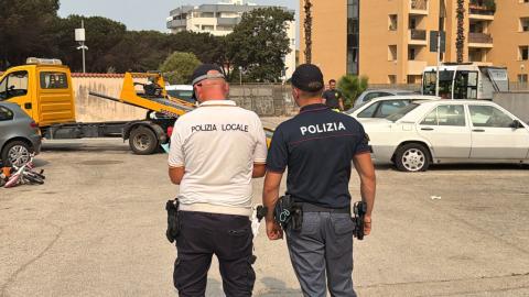 Un momento dei controlli