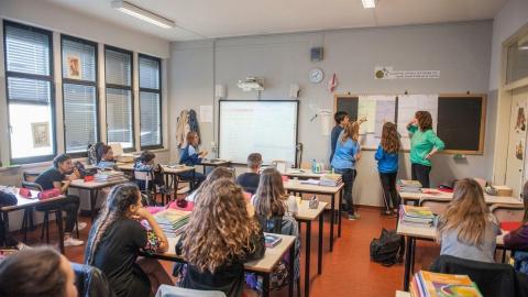 Alunni in classe 