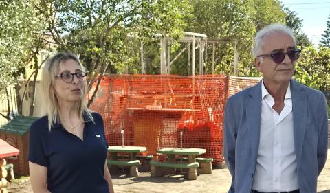 L'assessore Alessandra Ciotti con il sindaco, Aurelio Lo Fazio