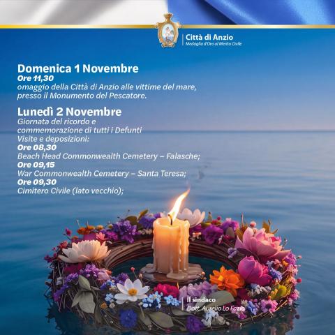 Il programma delle cerimonie