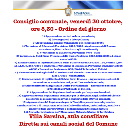 L'ordine del giorno