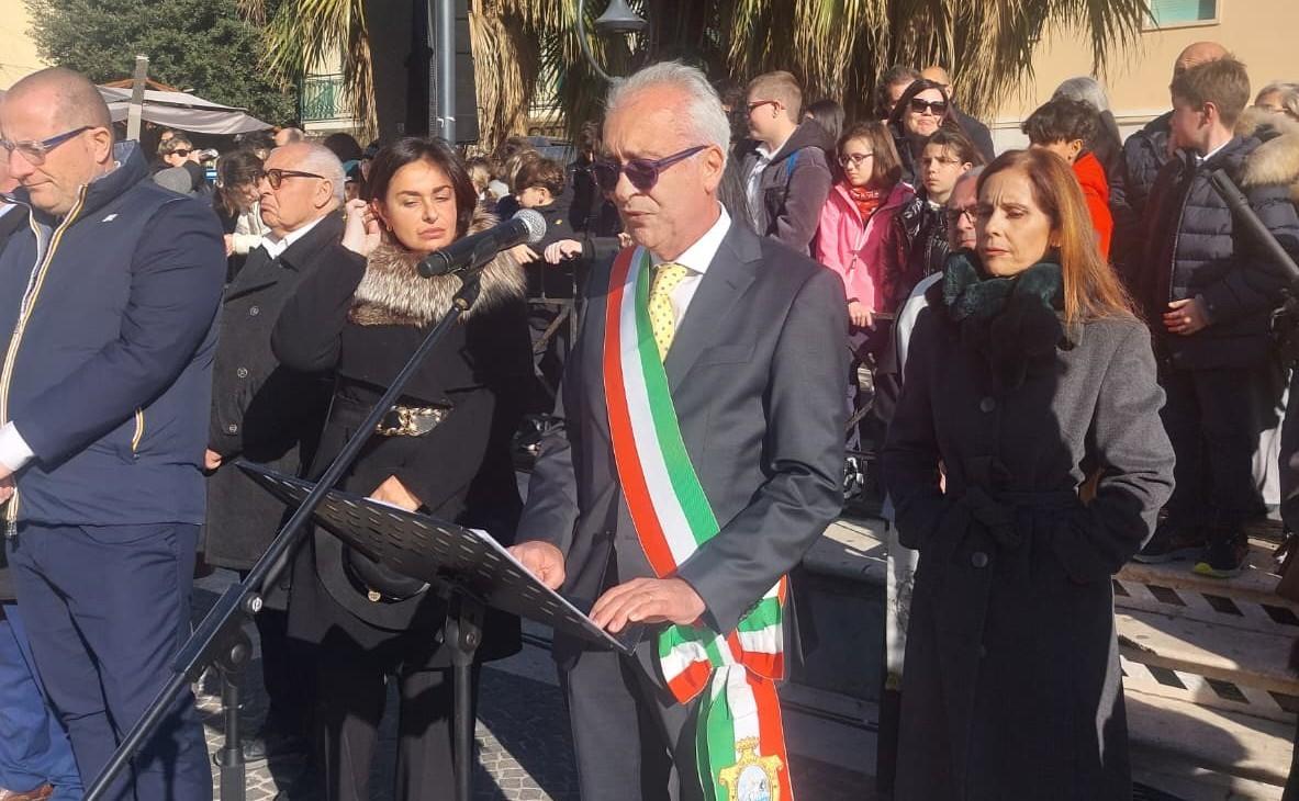 Il sindaco Lo Fazio alla cerimonia istituzionale per l'82° anniversario dello Sbarco alleato