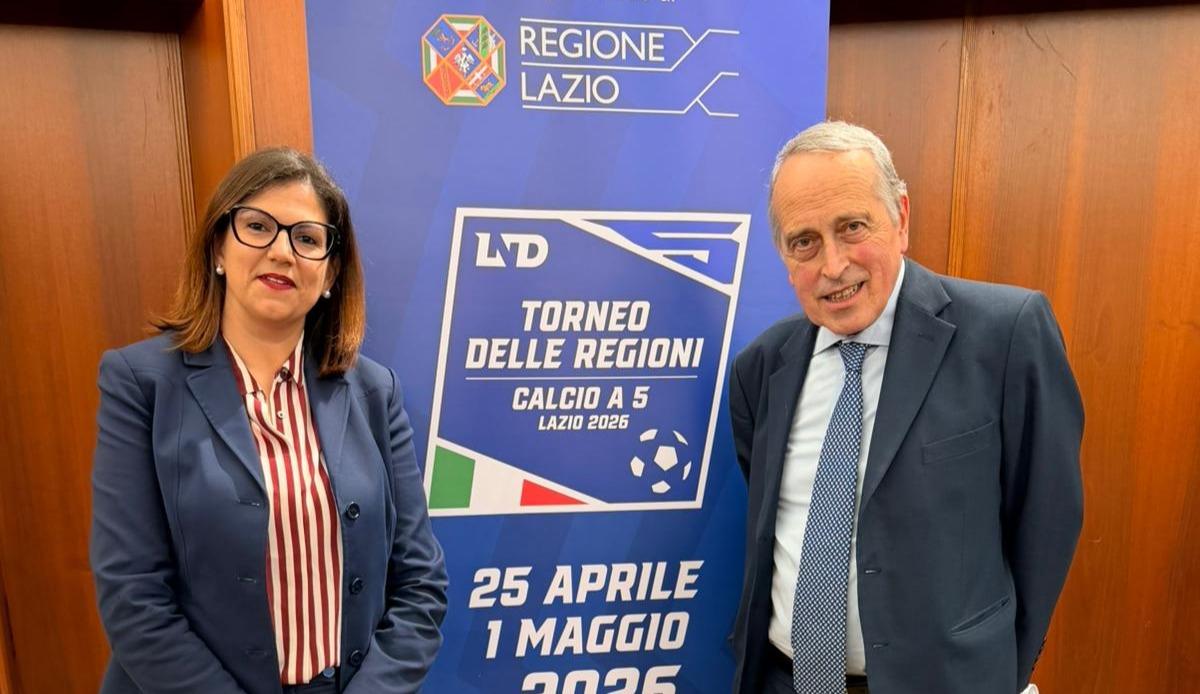 L'assessore Corrado con il presidente Abete