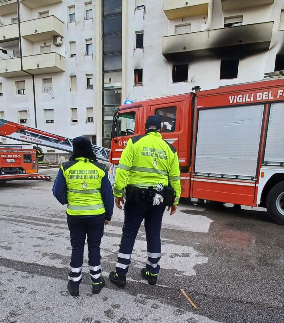 La protezione civile comunale in corso Italia