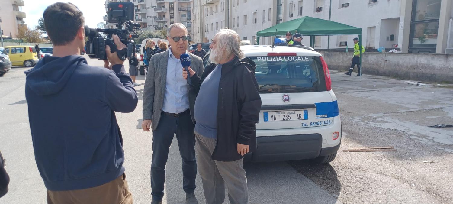 Il vice sindaco, Pietro Di Dionisio, intervistato sull'accaduto dalla Tgr Lazio