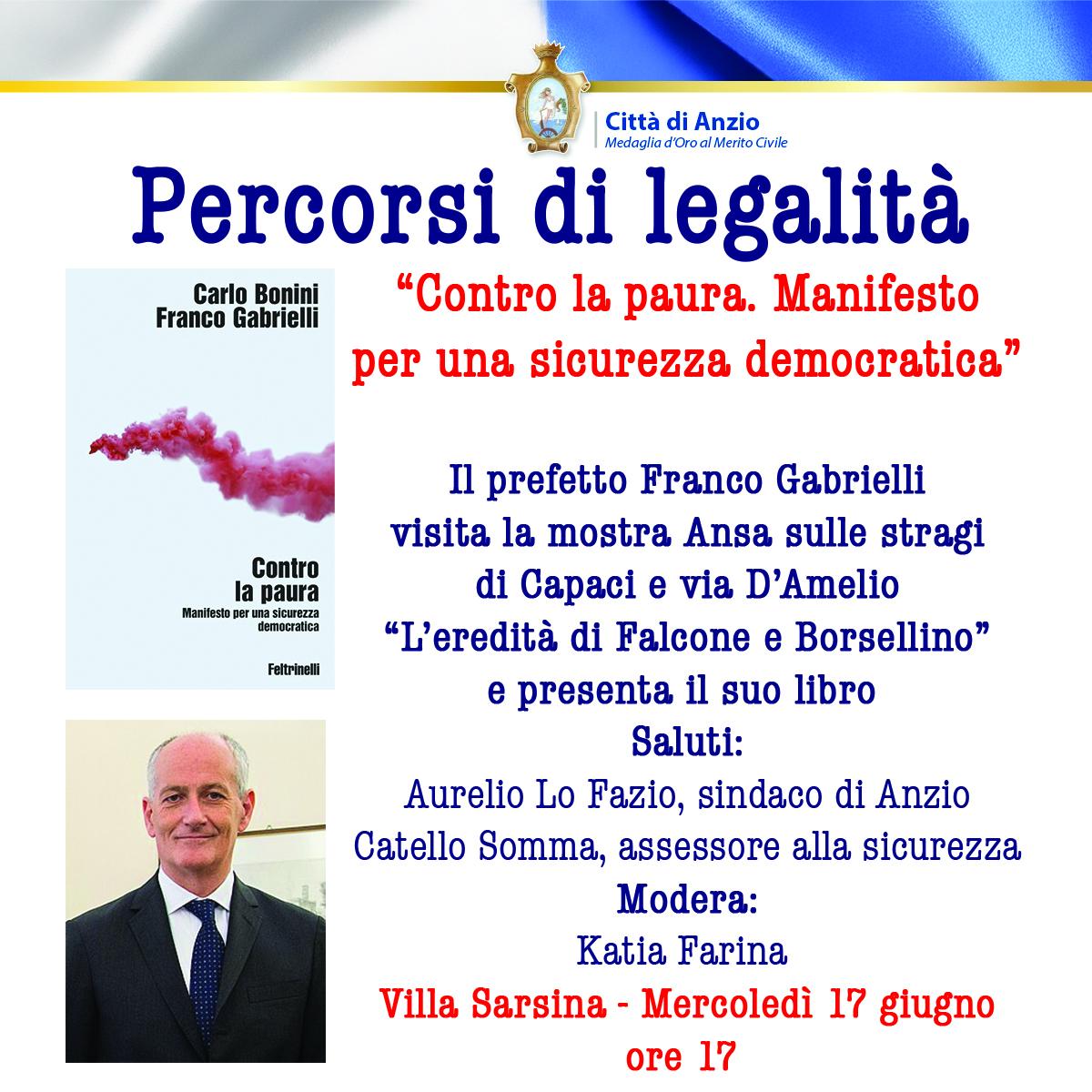 La card dell'incontro con Gabrielli