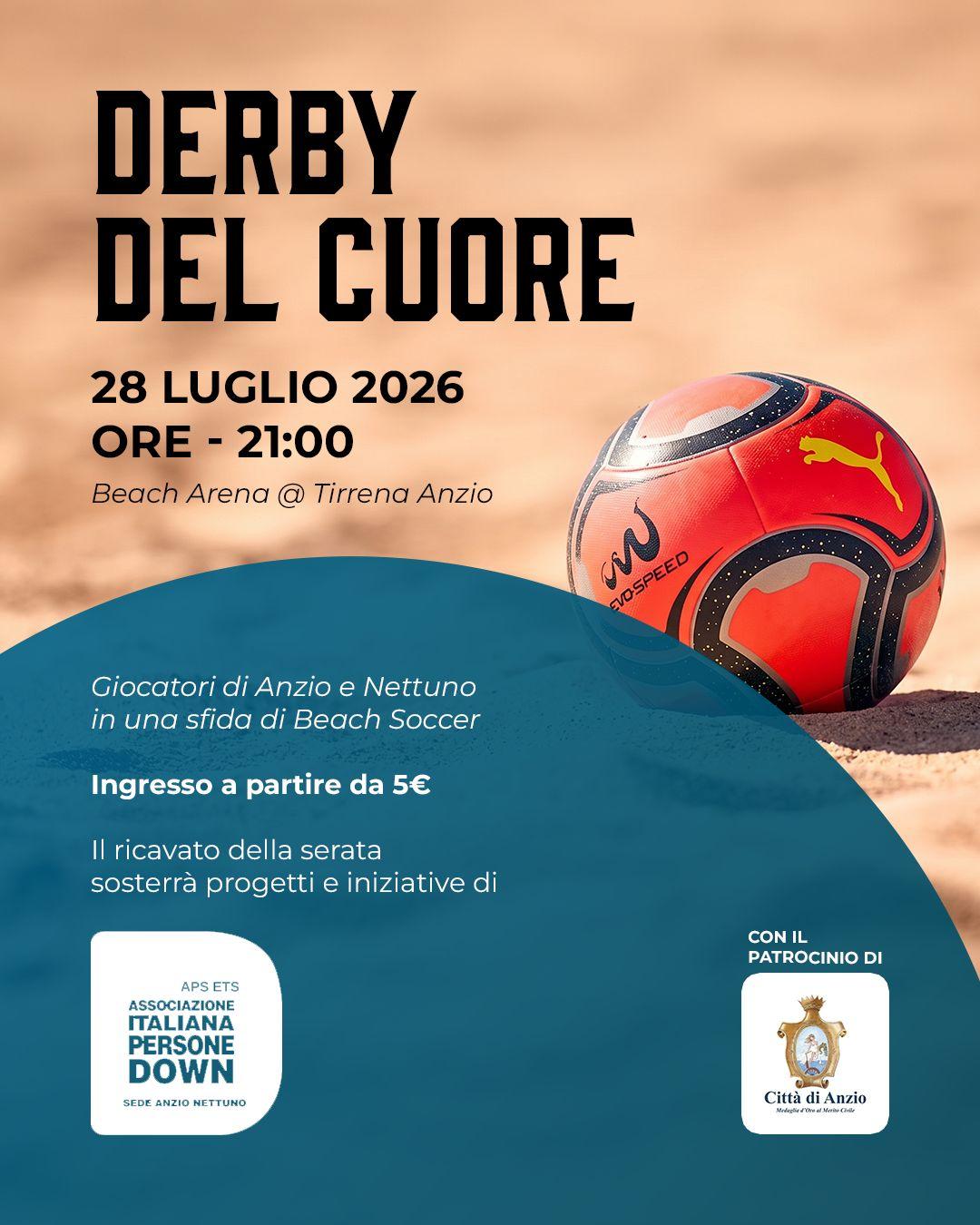La locandina del derby del cuore